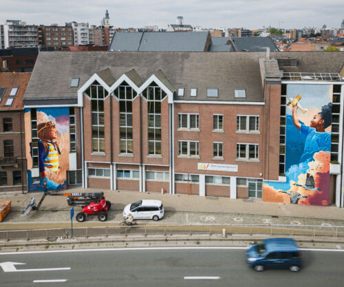 Street art graffiti mural sint lievenspoort ghent artist smates 9