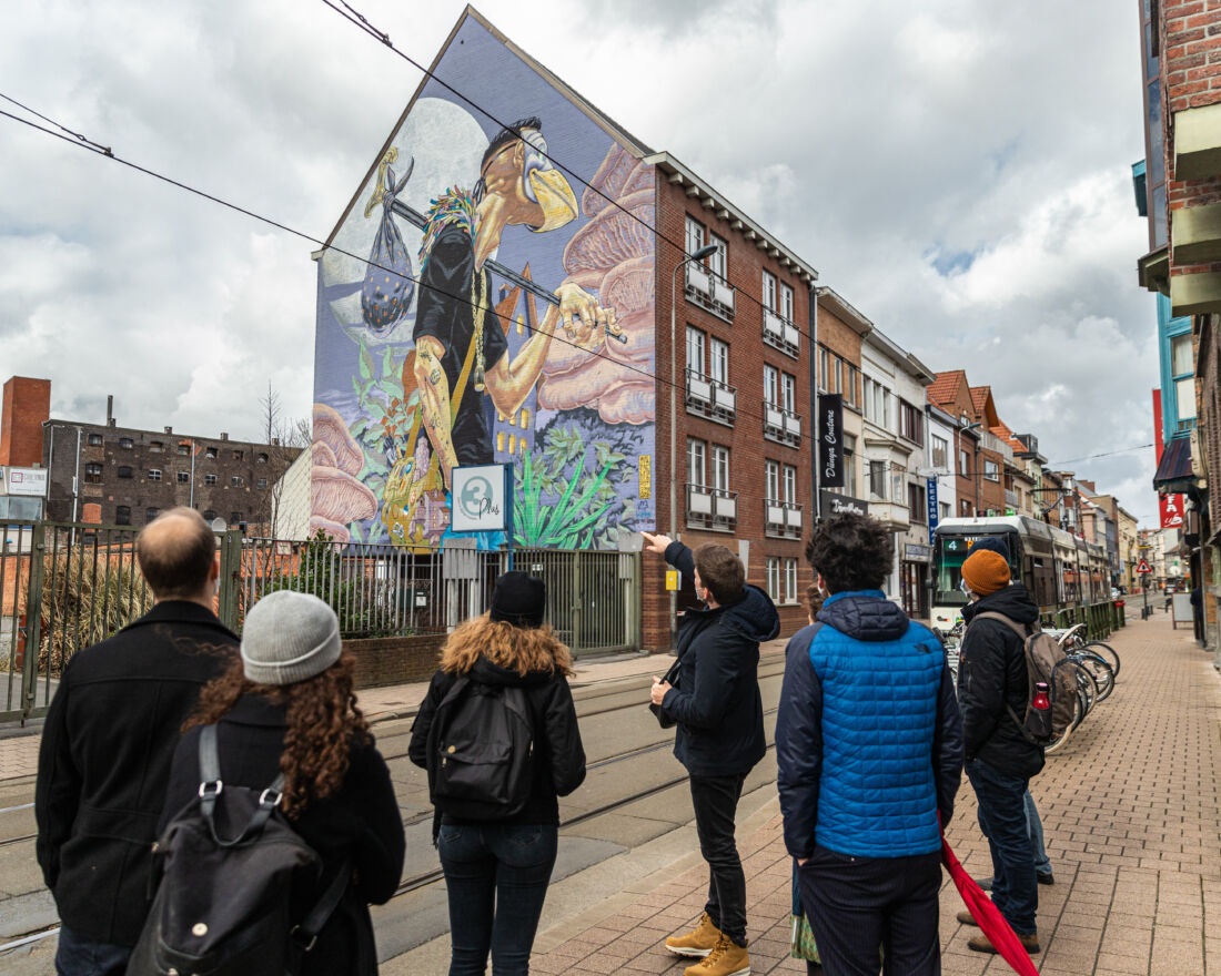 Wallin street art tour gent