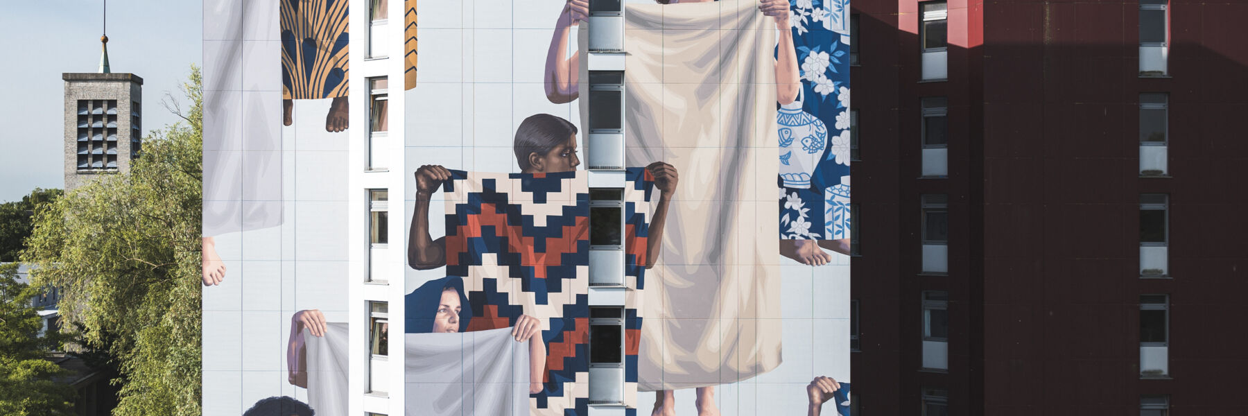 Street art graffiti collectief colectivo liquado muurschildering Goldmine 2022 6