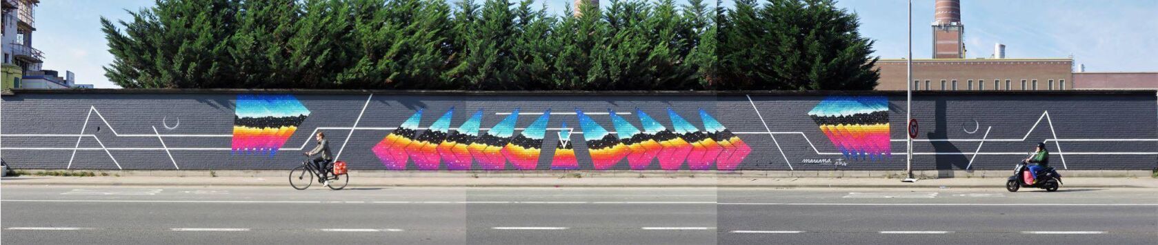 Street art graffiti muurchildering mural graffiti goldrush louresartepublica sorrynotsorrygent artiest marianaptks